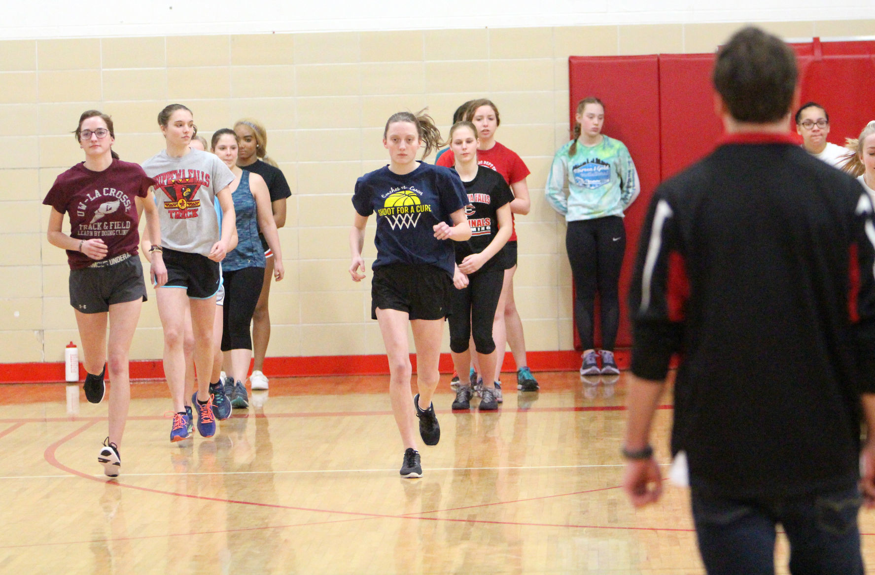 First Day of Track and Field Practice at Chi-Hi 3-5-18
